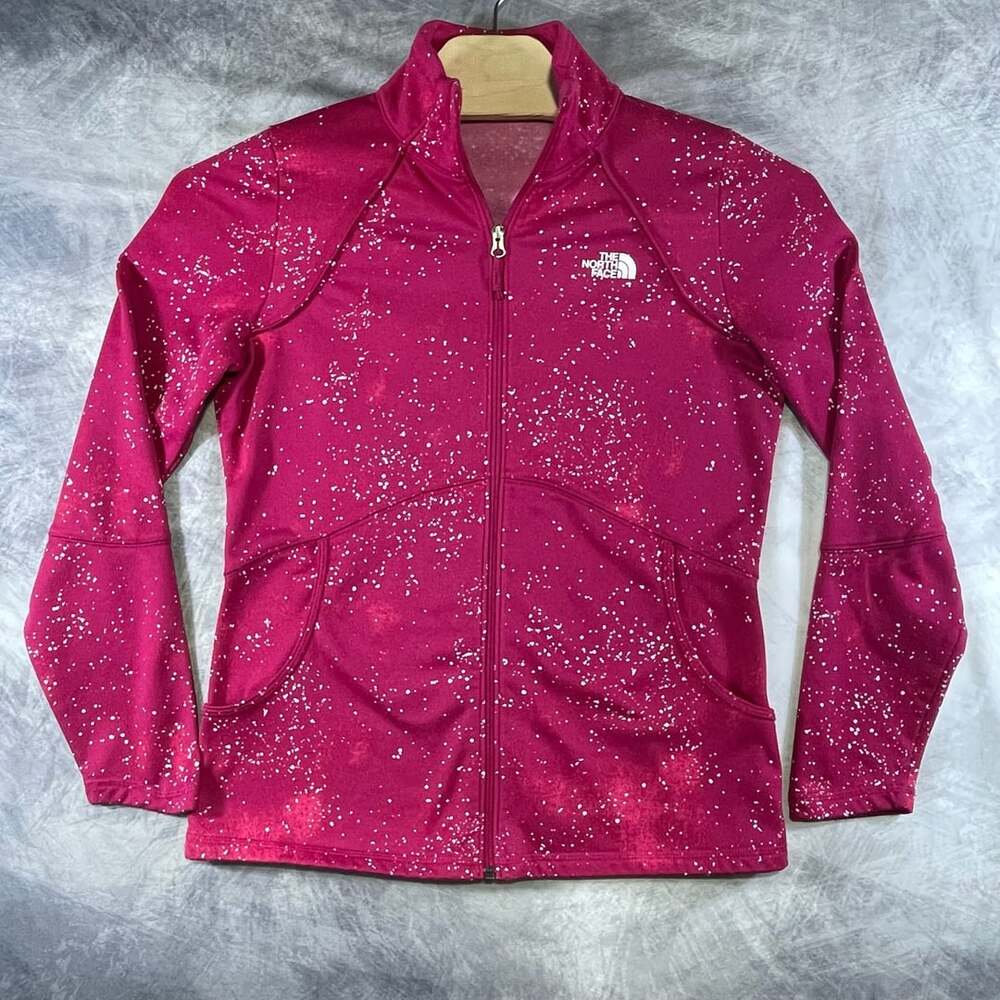 The North Face Galaxy Splatter Woman’s Full Zip Jacket Sz L Running